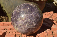 Polished Purple Lepidolite Spheres x 2 From Madagascar - TopRock