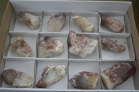 Natural Red Hematoid Quartz Specimens  x 12 From Karoi, Zimbabwe - TopRock