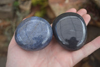 Polished Lazulite Highly Selected Gallets / Palm Stones  - Sold per 1 Kg - From Tulear, Madagascar - TopRock