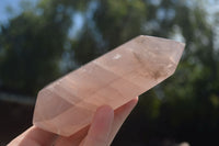 Polished Double Terminated Pink Rose Quartz Points  x 4 From Ambatondrazaka, Madagascar - TopRock