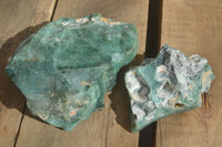 Natural Emerald Mtorolite Chrysoprase Specimens  x 2 From Zimbabwe