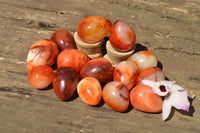 Polished Small Carnelian Agate Eggs  x 20 From Madagascar - TopRock