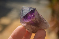 Natural Window Amethyst Crystal Specimens  x 12 From Chiredzi, Zimbabwe