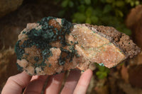 Natural Rare Ball Malachite On Drusy Quartz & Dolomite Matrix  x 1 From Kambove, Congo - Toprock Gemstones and Minerals 