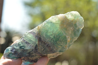 Natural Stone Sealed Watermelon Fluorite Cobbed Pieces  x 3 From Uis, Namibia - TopRock