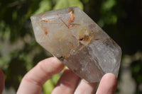 Polished Rare Inclusion Quartz Points x 6 From Madagascar