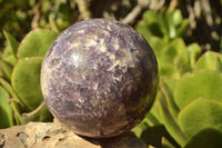 Polished Purple Lepidolite Spheres x 2 From Madagascar - TopRock