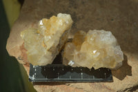 Natural Golden Limonite / Lemonite Quartz Clusters  x 24 From Zambia - Toprock Gemstones and Minerals 