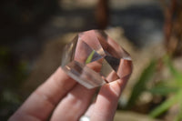 Polished Wispy Phantom Smokey Quartz Points x 6 From Madagascar