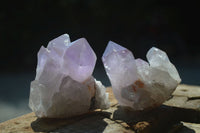 Natural Jacaranda Amethyst Quartz Clusters  x 12 From Zambia - Toprock Gemstones and Minerals 