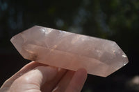 Polished Double Terminated Pink Rose Quartz Points  x 4 From Ambatondrazaka, Madagascar - TopRock