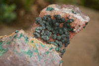 Natural Rare Ball Malachite On Drusy Quartz & Dolomite Matrix  x 1 From Kambove, Congo - Toprock Gemstones and Minerals 