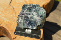 Natural Stone Sealed Watermelon Fluorite Cobbed Pieces  x 3 From Uis, Namibia - TopRock