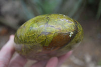 Polished Green Opal Standing Free Forms  x 2 From Madagascar - Toprock Gemstones and Minerals 