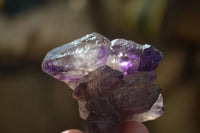 Natural Extra Large Smokey Amethyst Skeletal / Sceptre Crystals  x 6 From Chiredzi, Zimbabwe