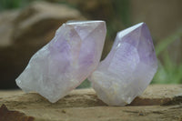 Polished Single Jacaranda Amethyst Crystals  x 12 From Zambia - Toprock Gemstones and Minerals 