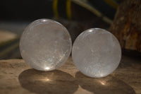 Polished Clear Quartz Crystal Balls x 6 From Madagascar