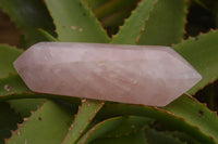 Polished Double Terminated Pink Rose Quartz Points  x 4 From Ambatondrazaka, Madagascar - TopRock