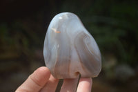 Polished Banded Agate Standing Free Forms  x 6 From West Coast, Madagascar