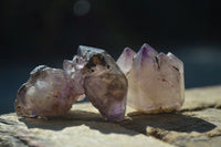 Natural Small Smokey Amethyst Crystals  x 24 From Chiredzi, Zimbabwe - Toprock Gemstones and Minerals 