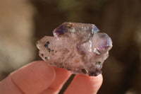 Natural Smokey Amethyst Crystals  x 12 From Chiredzi, Zimbabwe