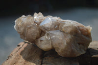 Natural Cascading White Phantom Smokey Quartz Clusters  x 4 From Luena, Congo - Toprock Gemstones and Minerals 