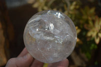 Polished Clear Quartz Crystal Balls x 2 From Ambatondrazaka, Madagascar