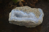 Natural Blue Lace Agate Geode Specimens  x 6 From Nsanje, Malawi - Toprock Gemstones and Minerals 