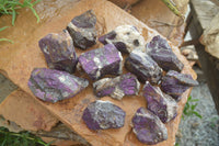 Natural Metallic Purpurite Cobbed Specimens  x 12 From Erongo, Namibia - Toprock Gemstones and Minerals 