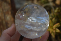 Polished Clear Quartz Crystal Balls x 2 From Ambatondrazaka, Madagascar