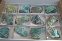 Natural Rough Shattuckite Cobbed Specimens x 12 From Kaokoveld, Namibia