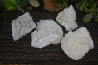 Natural White Quartz Crystal Plates  x 4 From Madagascar - Toprock Gemstones and Minerals 