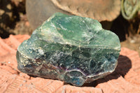 Natural Stone Sealed Watermelon Fluorite Cobbed Pieces  x 3 From Uis, Namibia - TopRock