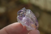 Natural Window Amethyst Crystals  x 12 From Chiredzi, Zimbabwe