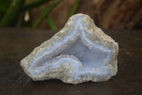 Natural Blue Lace Agate Geode Specimens  x 6 From Nsanje, Malawi - Toprock Gemstones and Minerals 