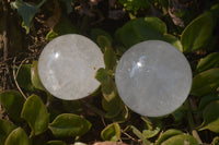 Polished Clear Quartz Crystal Balls x 6 From Madagascar