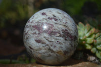 Polished Rubellite Pink Tourmaline Matrix Sphere x 1 From Madagascar