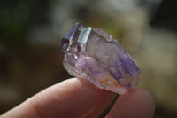 Natural Window Amethyst Crystals  x 12 From Chiredzi, Zimbabwe