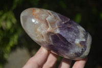 Polished Chevron Amethyst Standing Free Forms  x 3 From Madagascar - Toprock Gemstones and Minerals 