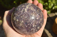 Polished Purple Lepidolite Spheres x 2 From Madagascar - TopRock