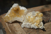 Natural Golden Limonite / Lemonite Quartz Clusters  x 24 From Zambia - Toprock Gemstones and Minerals 