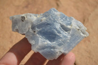 Natural Sky Blue Calcite Specimens With Hematite Spots  x 12 From Spitzkoppe, Namibia - Toprock Gemstones and Minerals 