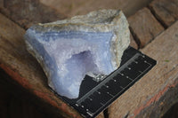 Natural Blue Lace Agate Geode Specimens  x 6 From Nsanje, Malawi - Toprock Gemstones and Minerals 