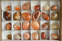 Polished Carnelian Gallets With Natural Vugs & Crystalline Features x 24 From Madagascar - TopRock