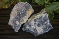 Natural Rough Purple Lepidolite Specimens  x 12 From Namibia - Toprock Gemstones and Minerals 