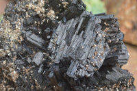 Natural Schorl Black Tourmaline & Smokey Quartz Specimens With Hyalite Opal x 2 From Erongo Mountains, Namibia - TopRock