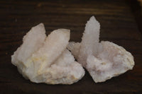 Natural White Spirit Quartz Clusters  x 12 From Boekenhouthoek, South Africa - Toprock Gemstones and Minerals 