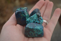 Polished  Small Shattuckite Hand Made Free Forms  - Sold per 350 g - From Congo - TopRock