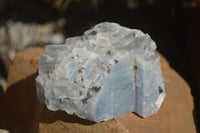 Natural Sky Blue Calcite Specimens With Hematite Spots  x 12 From Spitzkoppe, Namibia - Toprock Gemstones and Minerals 