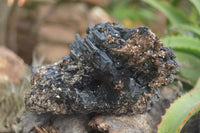 Natural Schorl Black Tourmaline & Smokey Quartz Specimens With Hyalite Opal x 2 From Erongo Mountains, Namibia - TopRock